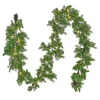 Sale 9 ft. Pre-Lit Cedar Garland with Warm White LED Lights Pre-Lit Christmas Garlands|7-10 Feet Christmas Garlands