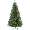 Discount 7.5 ft. Pre-Lit Cedar Spruce Tree with LED Lights Full|Pre-Lit