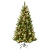 Clearance 6 ft. Pre-Lit Charleston Pine Slim Tree with Clear Lights Slim|Pre-Lit