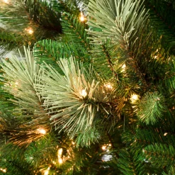 Clearance 6 ft. Pre-Lit Charleston Pine Slim Tree with Clear Lights Slim|Pre-Lit
