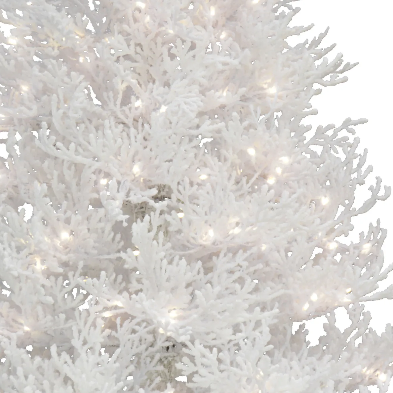 New 9 ft. Pre-Lit Christmas by the Sea Coral Tree with Warm White LED Lights Pre-Lit|Full