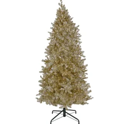 Online 9 ft. Pre-Lit Christmas Platinum Metallic Tree Full|Pre-Lit
