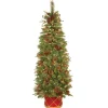 New 6 ft. Pre-Lit Colonial Collection Slim Tree with Clear Lights Slim|Pre-Lit