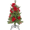 3 ft. Pre-Lit Colonial Pencil Slim Tree with Clear Lights Pre-Lit|Slim