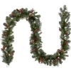 Sale 9 ft. Pre-Lit Crestwood Spruce Garland with Clear Lights Pre-Lit Christmas Garlands|7-10 Feet Christmas Garlands