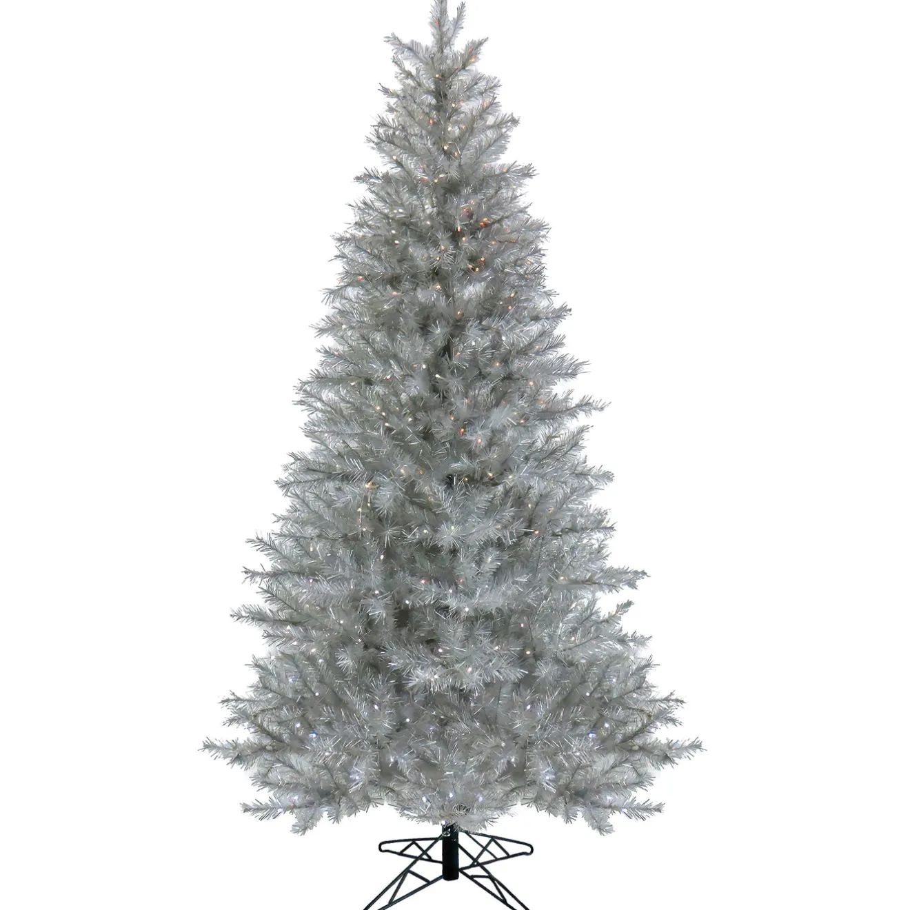 Best 10 ft. Pre-Lit Crystal Pine Hinged Tree with RGB Lights Pre-Lit|Full