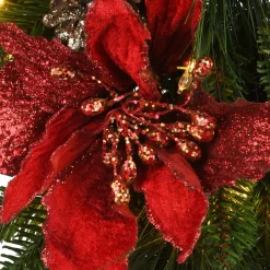 Discount 9 ft. Pre-Lit Decorative Collection Garland with Clear Lights Pre-Lit Christmas Garlands|7-10 Feet Christmas Garlands