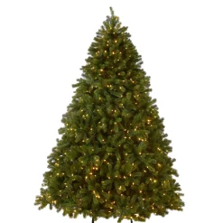 Clearance 7.5 ft. Pre-Lit Deluxe Downswept Douglas Fir Tree with PowerConnect Dual Color LED Lights Full|Pre-Lit