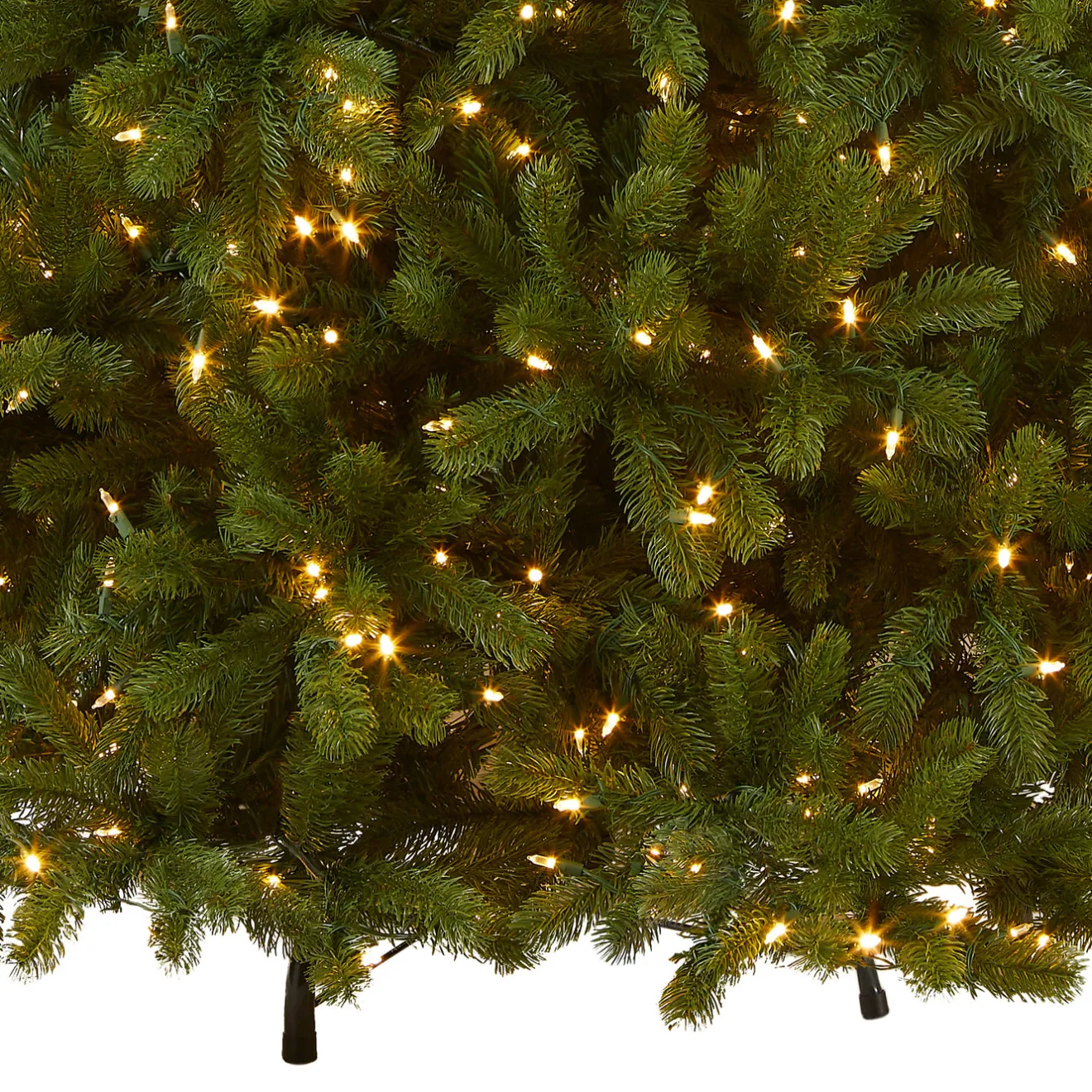Clearance 7.5 ft. Pre-Lit Deluxe Downswept Douglas Fir Tree with PowerConnect Dual Color LED Lights Full|Pre-Lit