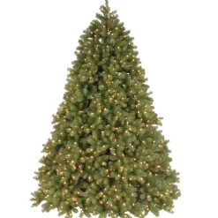 Clearance 7.5 ft. Pre-Lit Deluxe Downswept Douglas Fir Tree with PowerConnect Dual Color LED Lights Full|Pre-Lit