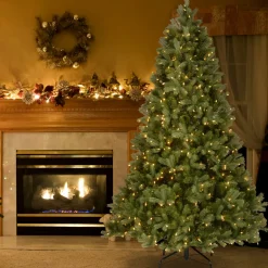 New 6 ft. Pre-Lit Downswept Douglas Fir Tree with Clear Lights Full|Pre-Lit