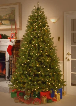 Best 7.5 ft. Pre-Lit Downswept Douglas Fir Tree with Dual Color LED Lights Full|Pre-Lit