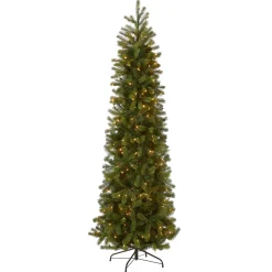 Best 7.5 ft. Pre-Lit Downswept Douglas Fir Pencil Slim Tree with Clear Lights Pre-Lit|7 To 7.5 Feet