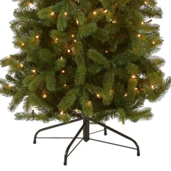 Best 7.5 ft. Pre-Lit Downswept Douglas Fir Pencil Slim Tree with Clear Lights Pre-Lit|7 To 7.5 Feet