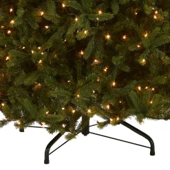 New 12 ft. Pre-Lit Downswept Douglas Fir Tree with Clear Lights Full|Pre-Lit