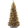 New 4 ft. Pre-Lit Downswept Douglas Fir Slim Tree Pre-Lit|Slim