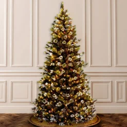 New 4 ft. Pre-Lit Downswept Douglas Fir Slim Tree Pre-Lit|Slim