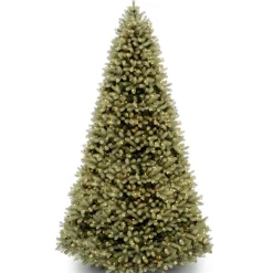 Discount 9 ft. Pre-Lit Downswept Douglas Fir Tree with Dual Color LED Lights Full|Pre-Lit