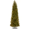 New 6.5 ft. Pre-Lit Downswept Douglas Fir Pencil Slim Tree with Dual Color LED Lights Pencil Slim|Pre-Lit