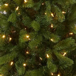 New 6.5 ft. Pre-Lit Downswept Douglas Fir Pencil Slim Tree with Dual Color LED Lights Pencil Slim|Pre-Lit