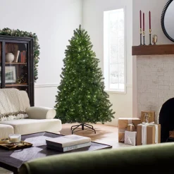 Outlet 6.5 ft. Pre-Lit Downswept Douglas Fir Tree with Dual Color LED Lights Full|Pre-Lit