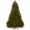 Clearance 7.5 ft. Pre-Lit Downswept Douglas Fir Tree with 750 Dual Color LED Lights Full|Pre-Lit