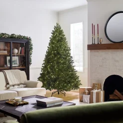 Clearance 7.5 ft. Pre-Lit Downswept Douglas Fir Tree with 750 Dual Color LED Lights Full|Pre-Lit