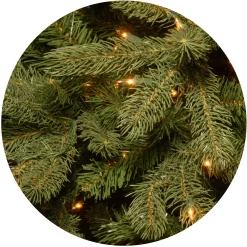 New 4.5 ft. Pre-Lit Downswept Douglas Fir Tree with Clear Lights Full|Pre-Lit