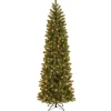 Online 7.5 ft. Pre-Lit Downswept Douglas Fir Pencil Slim Tree with Dual Color LED Lights Pencil Slim|Pre-Lit