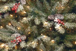 Online 4.5 ft. Pre-Lit Dunhill Fir Frosted Tree with Clear Lights Full|Pre-Lit
