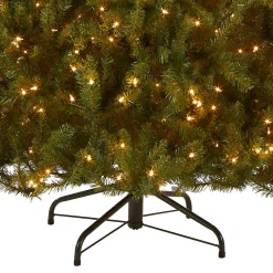 Hot 7.5 ft. Pre-Lit Dunhill Fir Hinged Tree with Clear Lights Full|Pre-Lit