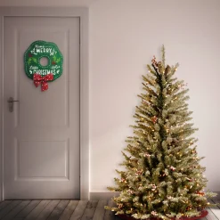 Outlet 4.5 ft. Pre-Lit Dunhill Fir Slim Tree with Clear Lights Pre-Lit|Slim