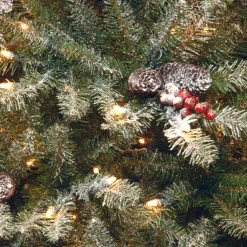 Outlet 7.5 ft. Pre-Lit Dunhill Fir Slim Tree with Clear Lights Slim|7 To 7.5 Feet