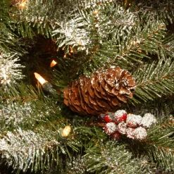Outlet 7.5 ft. Pre-Lit Dunhill Fir Slim Tree with Clear Lights Slim|7 To 7.5 Feet