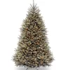 Online 7.5 ft. Pre-Lit Dunhill Fir Snowy Blue Tree with Clear Lights Full|Pre-Lit