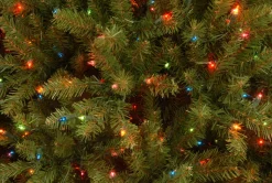 Clearance 7.5 ft. Pre-Lit Dunhill Fir Tree with Multicolor Lights Full|Pre-Lit