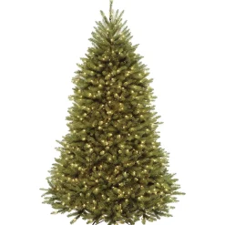 Online 7.5 ft. Pre-Lit Dunhill Fir Tree with PowerConnect Dual Color LED Lights Full|Pre-Lit