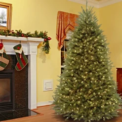 Online 7.5 ft. Pre-Lit Dunhill Fir Tree with PowerConnect Dual Color LED Lights Full|Pre-Lit