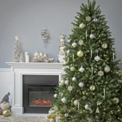 Best 7.5 ft. Pre-Lit Dunhill Fir Tree with Dual Color LED Lights Full|Pre-Lit