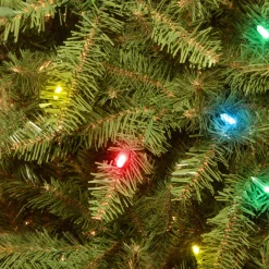 Clearance 7 ft. Pre-Lit Dunhill Fir Tree with Multicolor Lights Full|Pre-Lit
