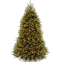 New 6 ft. Pre-Lit Dunhill Fir Tree with Clear Lights Full|Pre-Lit