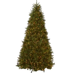 Outlet 10 ft. Pre-Lit Dunhill Fir Tree with Clear Lights Full|Pre-Lit
