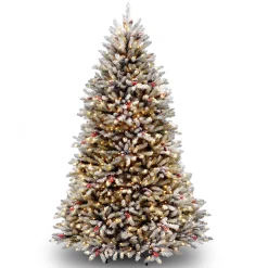 Hot 7 ft. Pre-Lit Dunhill Fir Tree with 700 Clear Lights Pre-Lit|Full