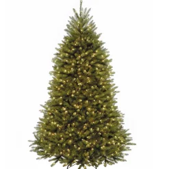 Discount 7.5 ft. Pre-Lit Dunhill Fir Tree with Clear Lights Full|Pre-Lit