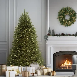 Discount 7.5 ft. Pre-Lit Dunhill Fir Tree with Clear Lights Full|Pre-Lit