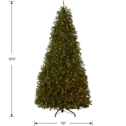 Sale 10 ft. Pre-Lit Dunhill Fir Tree with Dual Color LED Lights Full|Pre-Lit