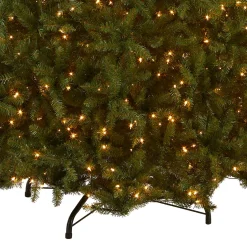 Clearance 12 ft. Pre-Lit Dunhill Fir Tree with Clear Lights Full|Pre-Lit