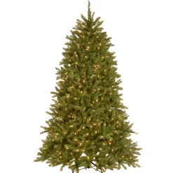 Outlet 6.5 ft. Pre-Lit Dunhill Fir with PowerConnect Dual Color LED Lights Full|Pre-Lit
