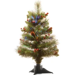 Sale 2 ft. Pre-Lit Fiber Optic Crestwood Tree Pre-Lit|Full