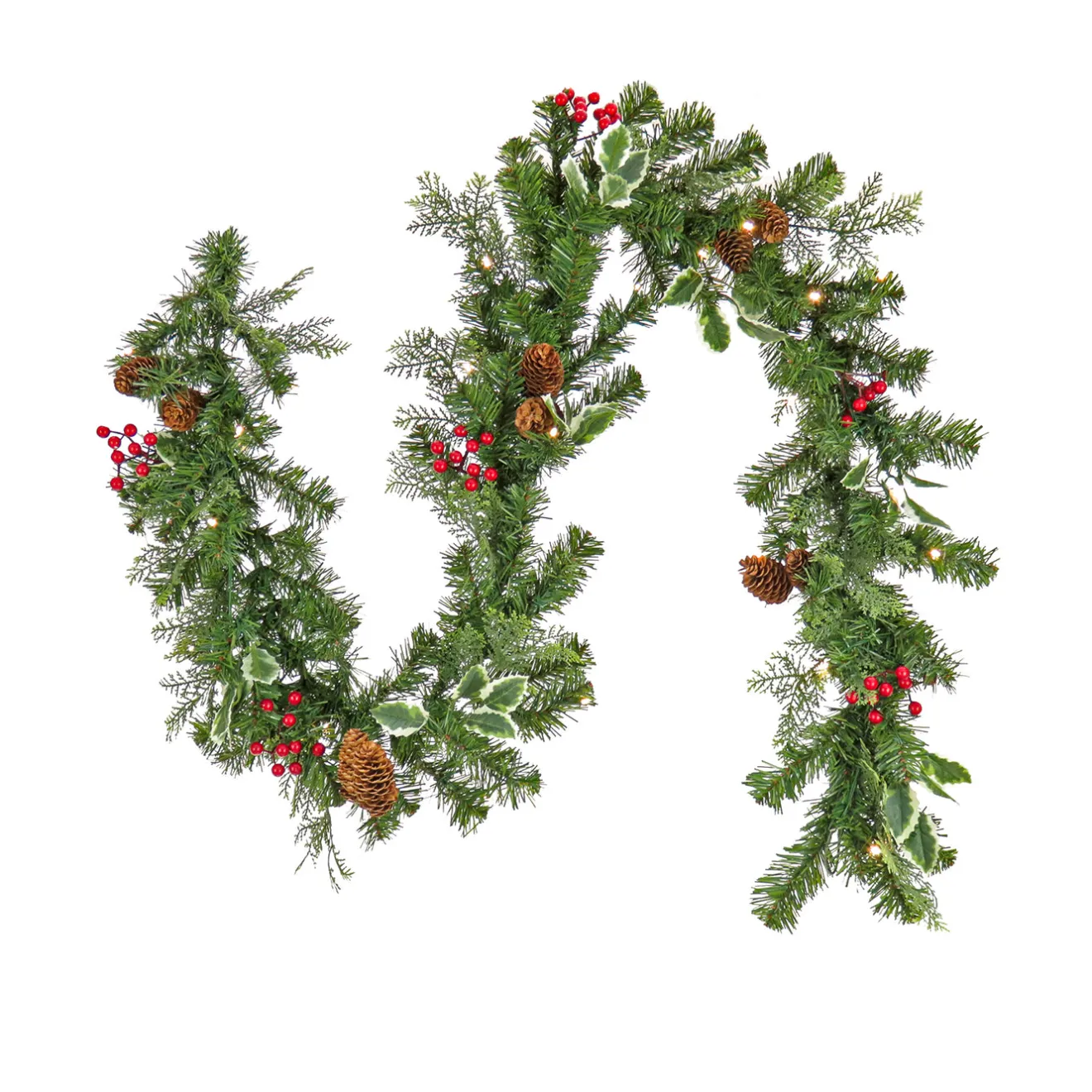 6 ft. Pre-Lit First Traditions Christmas Joy Garland Pre-Lit Christmas Garlands|3-6 Feet Christmas Garlands